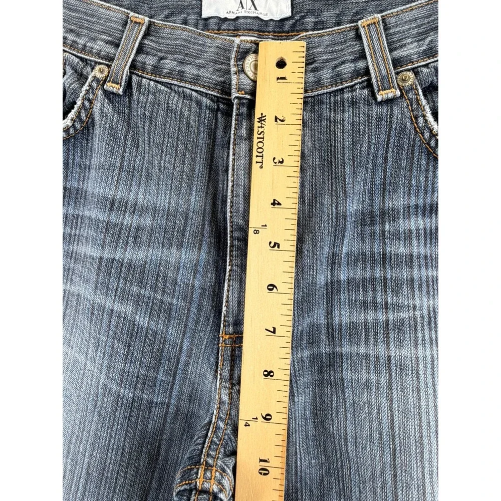 Armani Exchange J65 Easy Fit Jeans Mens 34x30 Blue Dark Wash Straight Leg USA